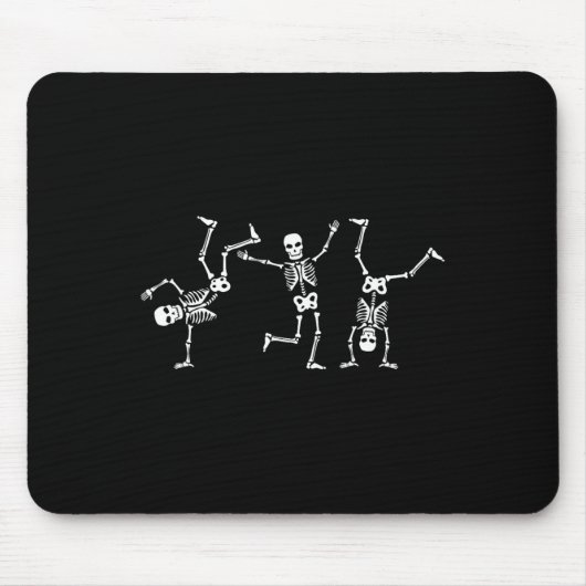Tapis De Souris Dancing Skeletons Dance Challenge Halloween effray (Devant)