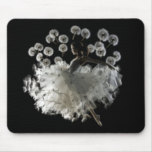 Tapis De Souris Dandelion Ballet Dancer Beauté surréelle #1