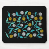 Tapis De Souris Dandelion de printemps Fleurs et design Feuille (Devant)