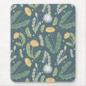 Tapis De Souris Dandelion Floral Weed Motif (Devant)