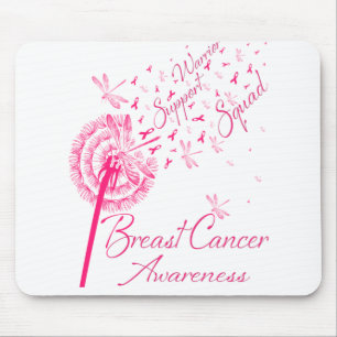 Tapis De Souris Dandelion Guerrier Soutien Escadron Cancer du sein