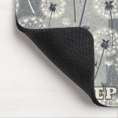 Tapis De Souris Dandelion monochrome moderne (Coin)