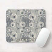 Tapis De Souris Dandelion monochrome moderne (Avec souris)