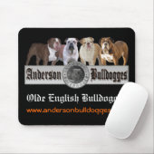 Tapis de souris d'Anderson Bulldogges (Avec souris)
