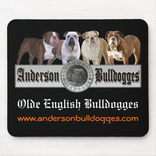 Tapis de souris d'Anderson Bulldogges (Devant)