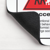 Tapis De Souris Danger ! Excentrique (Coin)