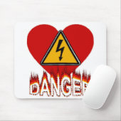 Tapis De Souris Danger Love Mousepad (Avec souris)