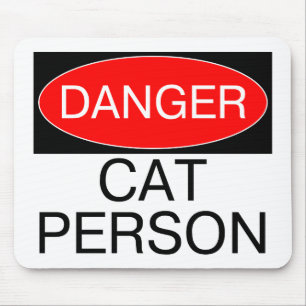 Tapis De Souris Danger - Personne à Chats T-Shirt Drôle Mug Chapea