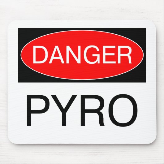Tapis De Souris Danger - Pyro Amusing Pyrotechnicien T-Shirt Mug S (Devant)