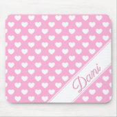 Tapis De Souris Dani - Nom personnalisé Modèle, Pastel Pink (Devant)