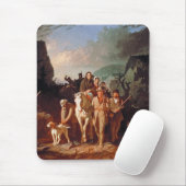 Tapis De Souris Daniel Boone escortant des colons (Avec souris)