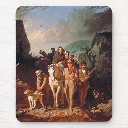 Tapis De Souris Daniel Boone escortant des colons (Devant)