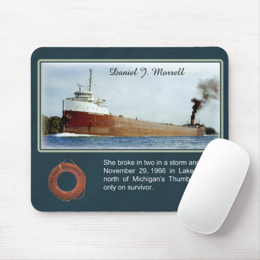 Tapis De Souris Daniel J. Morrell naufrage mousepad (Avec souris)