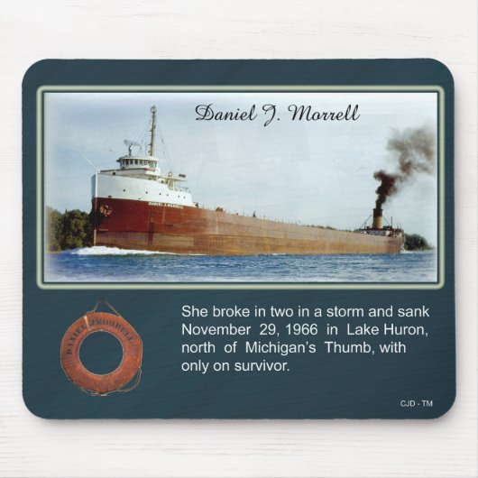 Tapis De Souris Daniel J. Morrell naufrage mousepad (Devant)