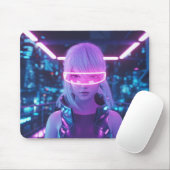 Tapis de souris d'anime Cyberpunk Cool (Avec souris)