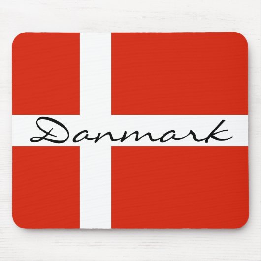 Tapis De Souris Danmark avec Dannebrog (Devant)