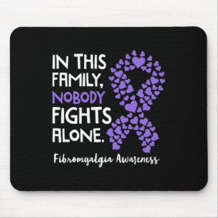 Tapis De Souris Dans Cette Famille, Personne ne combat seul - Fibr