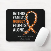 Tapis De Souris Dans Cette Famille Personne ne combat seul Leucémi (Avec souris)