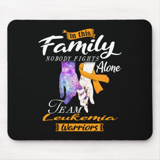 Tapis De Souris Dans Cette Famille Personne ne combat seul Team Le (Devant)