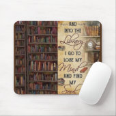 Tapis De Souris Dans la bibliothèque Je vais (Avec souris)