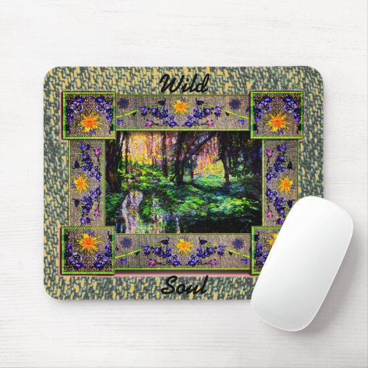 Tapis De Souris Dans la boisée Wild Soul Mouse Pad (Avec souris)
