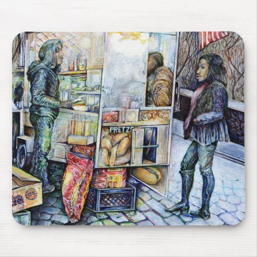 Tapis De Souris Dans l'amour avec les problèmes, et dans les probl (Devant)