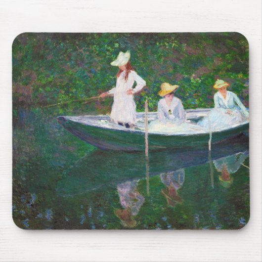 Tapis De Souris Dans le bateau norvégien chez Giverny Claude Monet (Devant)