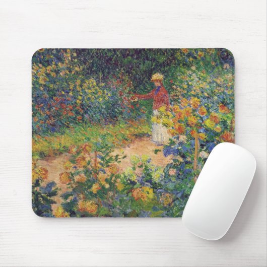 Tapis De Souris Dans le jardin, Monet (Avec souris)