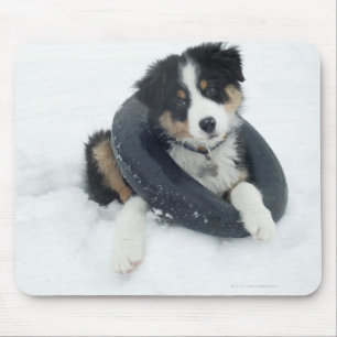 Tapis De Souris dans le tube intérieur dans la neige