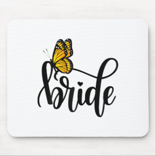 Tapis De Souris Dans ma mariée à l'ère papillon Bliss et Floral W