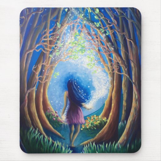 Tapis de souris Dans mon élément - Peinture origin (Devant)