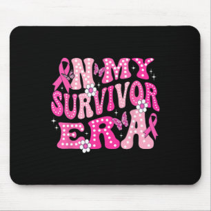 Tapis De Souris Dans Mon Époque Survivante Pink Super Retro Cancer