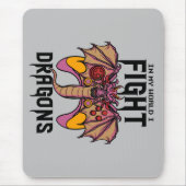 Tapis De Souris Dans Mon Monde, Je Lutte Contre Les Dragons (Devant)