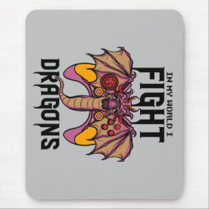 Tapis De Souris Dans Mon Monde, Je Lutte Contre Les Dragons