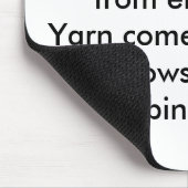 Tapis De Souris Dans mon monde : Le fil vient des chats... (Coin)