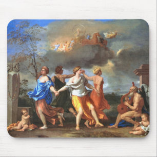 Tapis De Souris Danse à la musique du temps (par Nicholas Poussin)