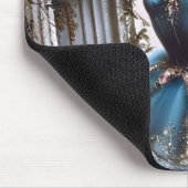 Tapis De Souris Danse de ballet dans un Tutu bleu (Coin)