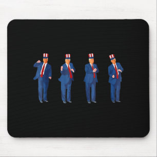 Tapis De Souris Danse de Trump 4 juillet Trump 2025 _1