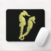 Tapis De Souris Danse Des Chevaux De Mer (Jaune) (Avec souris)