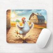 Tapis De Souris Danse Du Poulet À Barnyard (Avec souris)