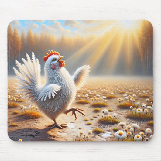 Tapis De Souris Danse Du Poulet Sous Le Soleil (Devant)
