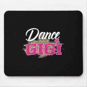 Tapis De Souris Danse gigi léopard drôle dansant gigi fête des mèr