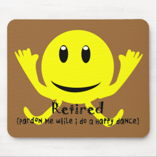 Tapis De Souris DANSE HEUREUSE JAUNE "retirée"