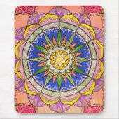 Tapis De Souris Danse joyeuse Mandala Mousepad tendance (Devant)