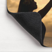 Tapis De Souris Danse polynésienne sur la plage hawaïenne (Coin)