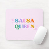 Tapis De Souris Danse salsa typographie rétro moderne  (Avec souris)