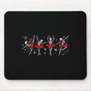 Tapis De Souris Danse Skeleton Ballet Ballerina Filles de Noël
