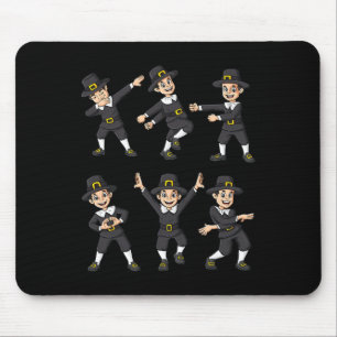 Tapis De Souris Danser Pèlerin Thanksgiving Day Boys Girls Kid