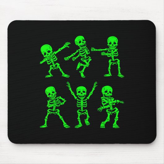 Tapis De Souris Danser Skeletons Danser Défi Fille Garçons Enfants (Devant)