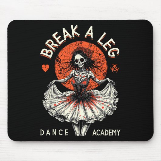 Tapis De Souris Danseur de ballet Zombie Ballerina Dance Academy F (Devant)